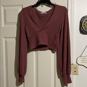 Urban Outfitters Mauve Crop Top